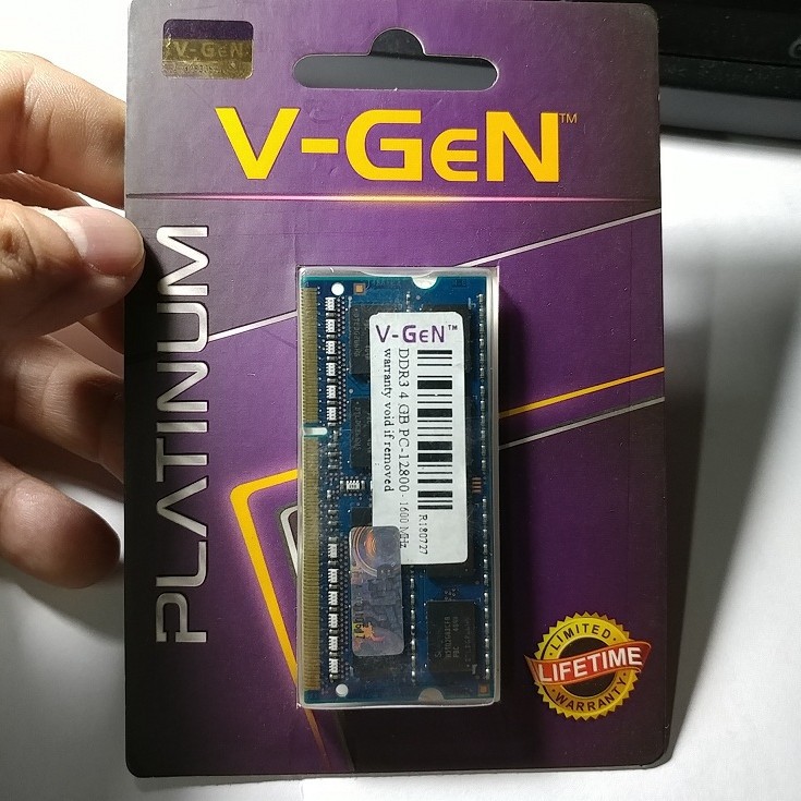 SoDimm V-Gen Vgen Platinum 4GB DDR3 12800