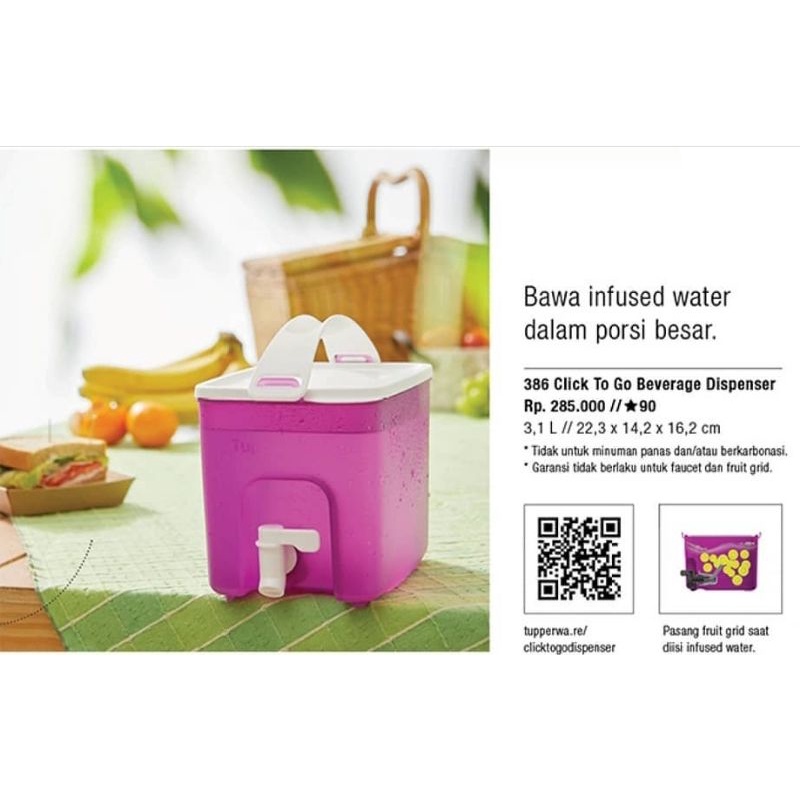 Click to go beverage dispenser