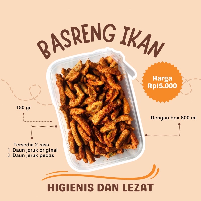 

[KINETIKA] BASRENG IKAN DAUN JERUK ORIGINAL PEDAS LEZAT & GURIH DENGAN KEMASAN BOX