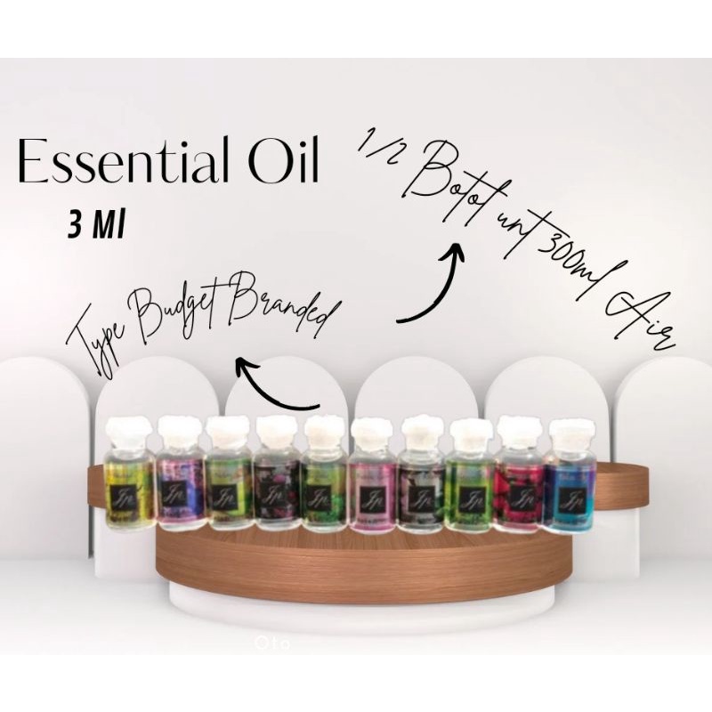 (JILID 2) ESENSSIAL OIL 3 ML BUDGET AROMA TERAPI  HUMIDIFIER DIFFUSER