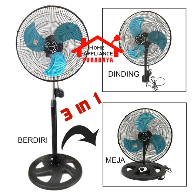 Jual Kipas Angin Industri Baling Besi / Industrial Fan Mitochiba 3 IN 1 ...