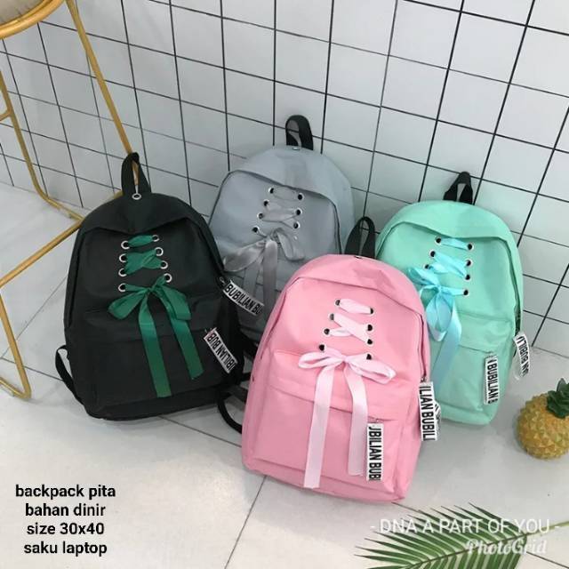 PROMO - Tas Backpack PITA TENGAH DANI JUST PINK - Ransel Dinier