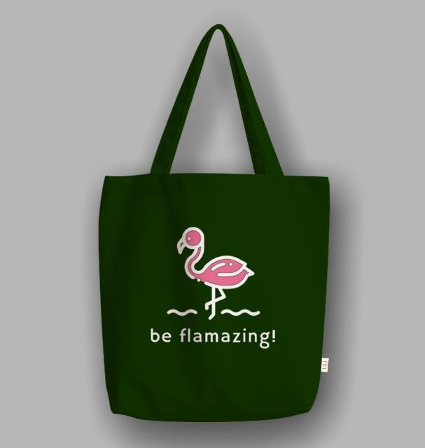 &quot;Messy&quot; Tote Bag Semi Canvas be Flamazing!