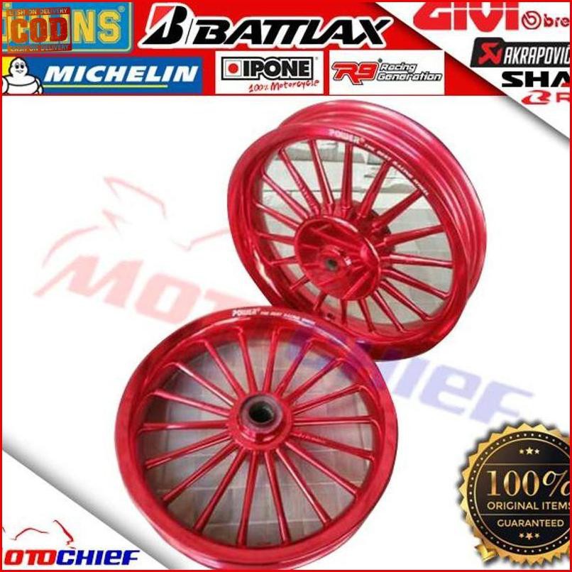 ♡Super Sale⚠ Velg Racing Tapak Lebar Power Vario 125 Classic P18 - Hitam º