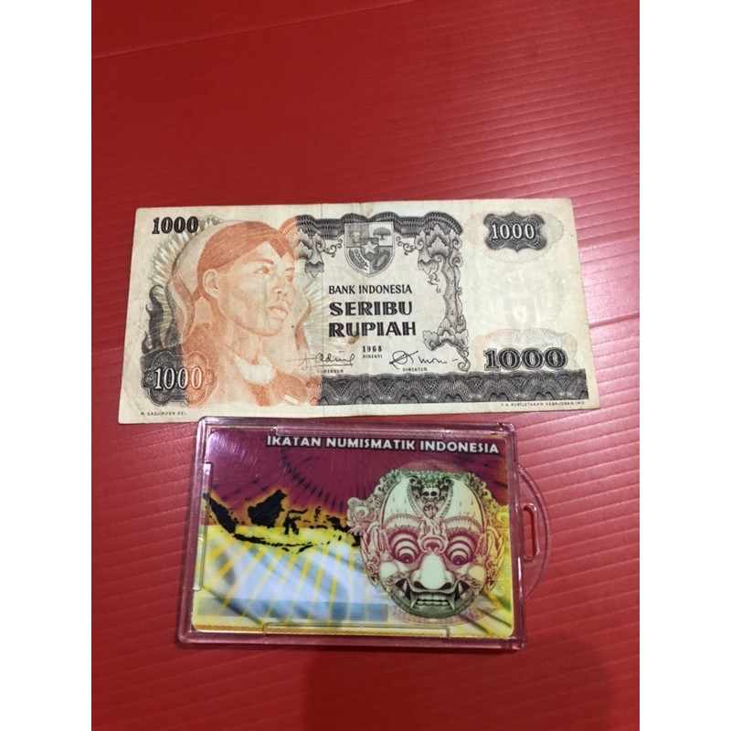 uang kuno murah Rp1000 Jendral  Soedirman thn 1968