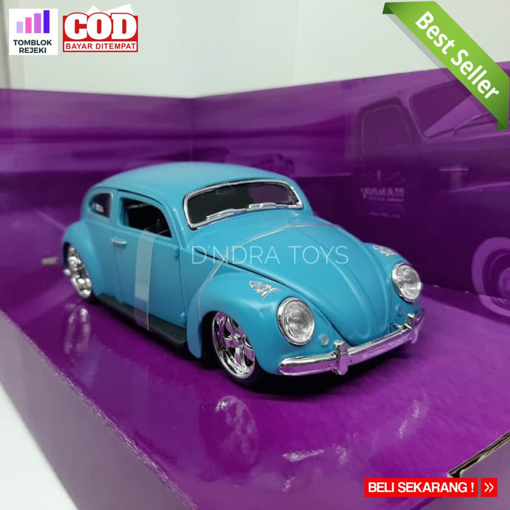 [PROMO]Maisto 1:24 VOLKSWAGEN BEETLE Diecast Miniatur Mobil VW Kodok Klasik