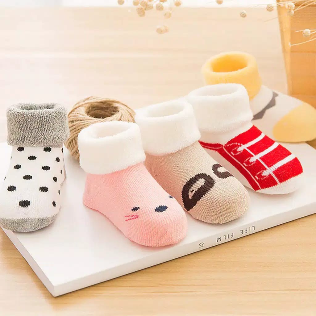 Kaos Kaki anak Bayi cute animal lucu import boy girl baby kids sepatu socks katun kartun baru lahir