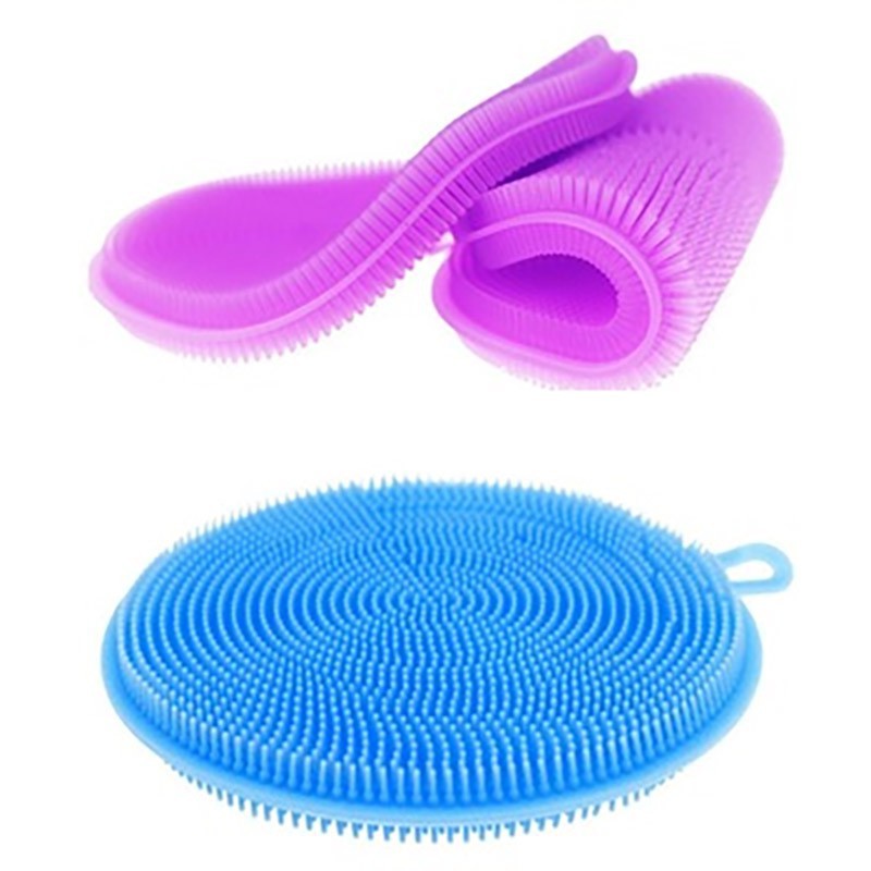 Silikon Cuci Piring Alat Pembersih Serbaguna Sponge Sederhana Tahan Lama Dish Cleaning Silicone