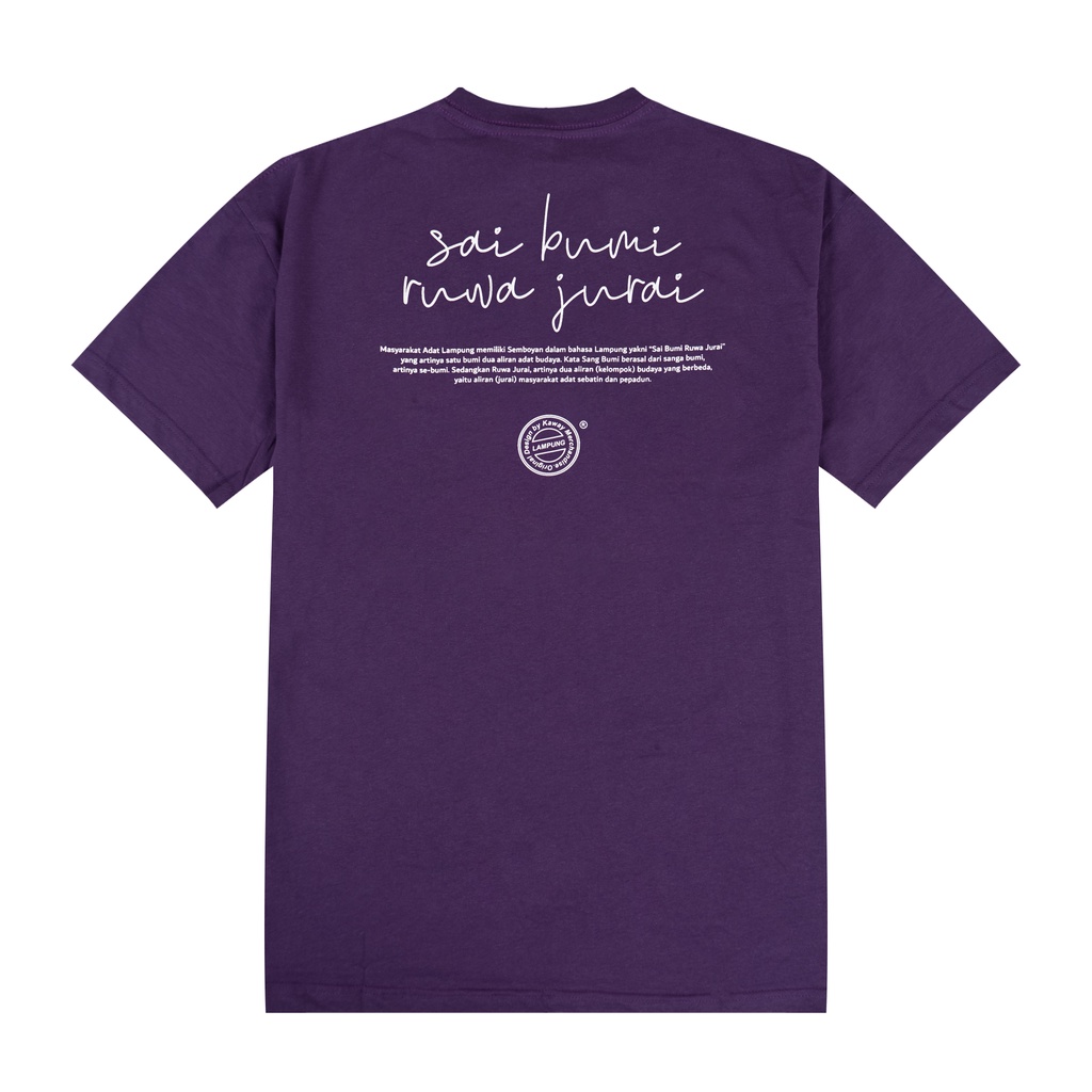 Kaway T-shirt Kaos SAI BUMI PURPLE