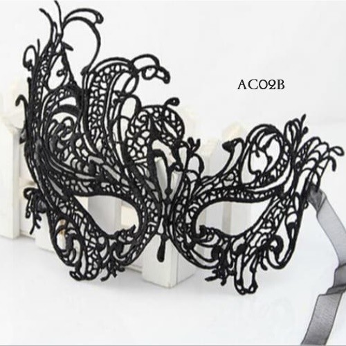 [LIMITED STOK] AKSESORIS SEXY TOPENG PESTA RENDA PARTY MASK LACE HITAM AC02B