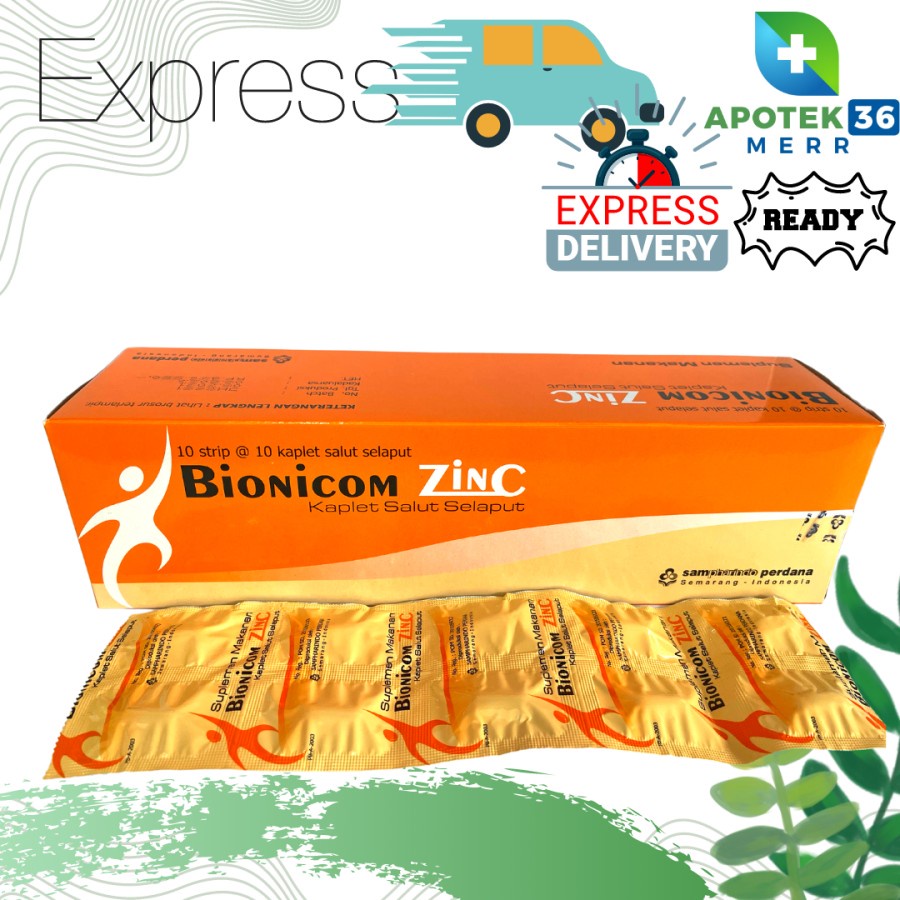 BIONICOM ZINC TABLET 1STRIP ISI 10