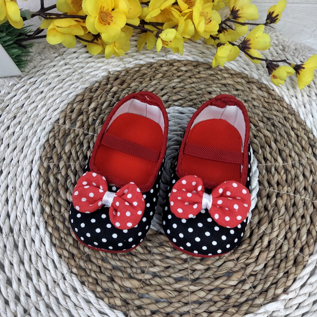 [TAMAN SEPATUKU]SEPATU TRENDY MURAH BABY BAYI PREWALKER POLKADOT PITA FPX17