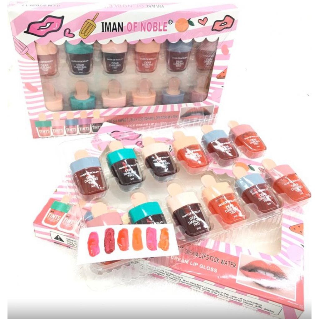 IMAN OF NOBLE DEAR LIPGLOSS TINT isi 12 pc