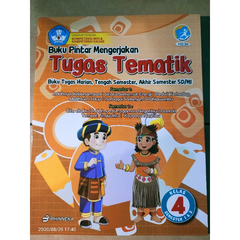 Buku Tugas Tematik kelas 4