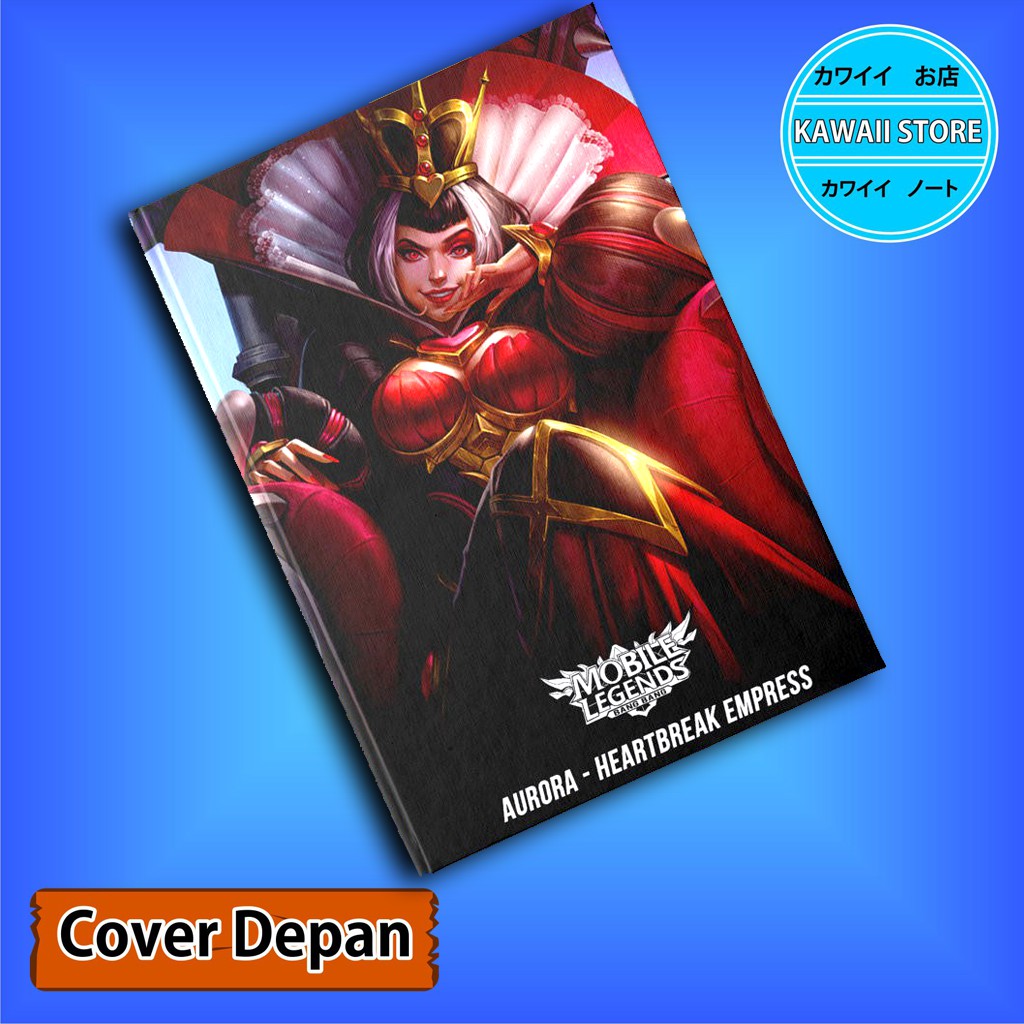 

Notebook / Pocket book Hard Cover Game MLBB AURORA-HEARTBREAK EMPRESS uk A5 & A6 / Notes Book
