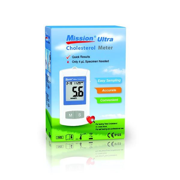 ALAT CEK CHOLESTEROL MISSION ULTRA / CHOLESTEROL METER MISSION ULTRA / ALAT CEK KOLESTEROL