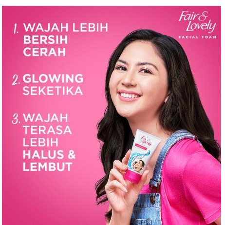 * NCC * Fair And Lovely Facial Foam Brightening Pembersih Wajah Glow Lovely - Kemasan Tube