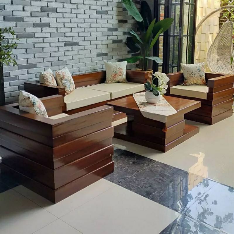 Kursi ruang tamu, kursi tamu kayu, kursi minimalis, sofabed kursi, kursi murah