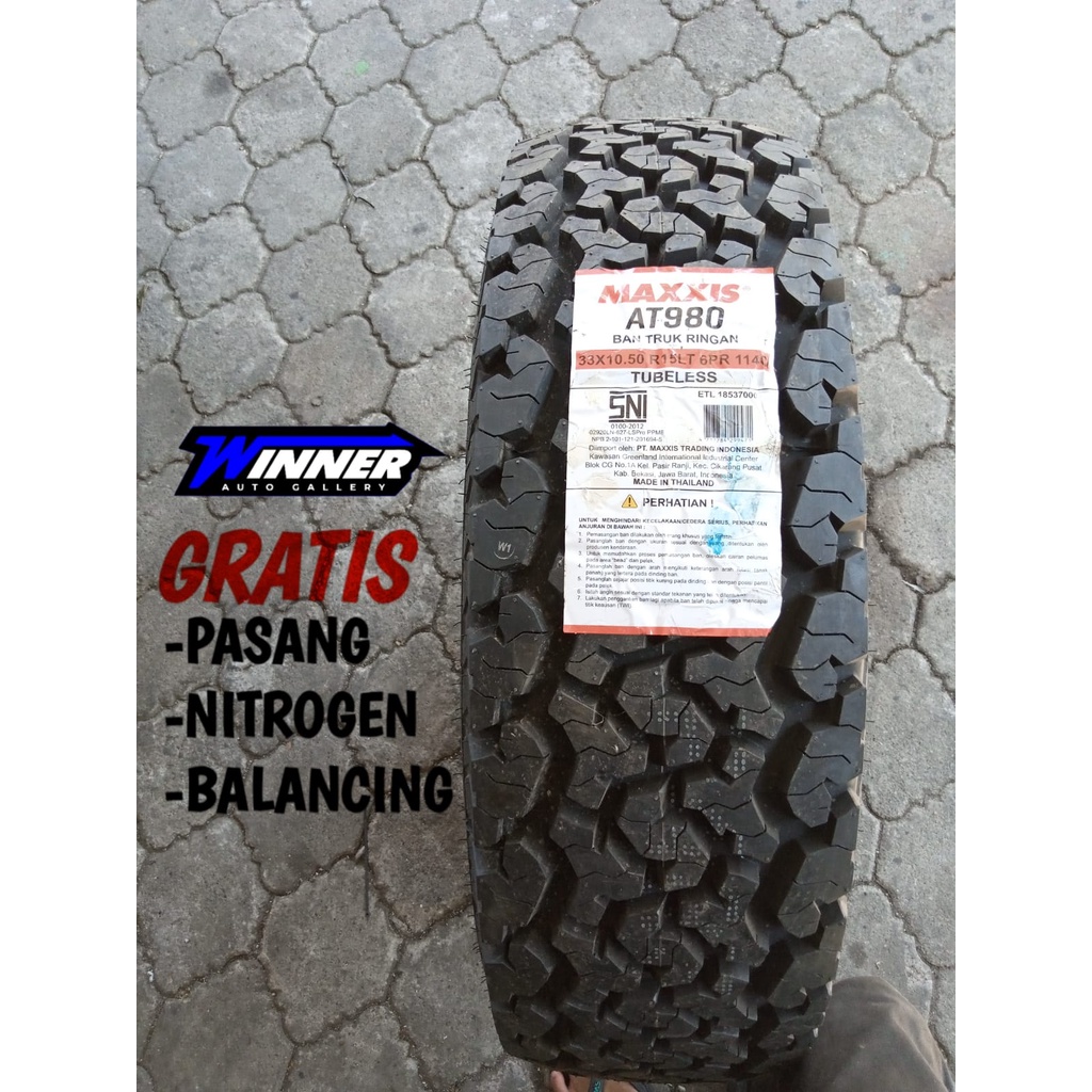 JUAL BAN CATOK MAXXIS 33X10,50 R15 BRAVO AT - TOKO BAN DENPASAR BALI