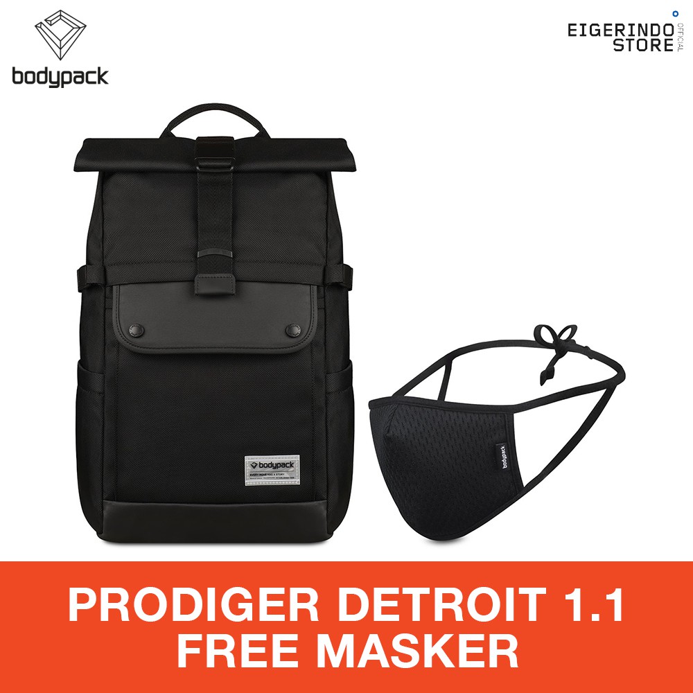  Bodypack  Prodiger Detroit 1 1 Laptop Backpack Black Free 