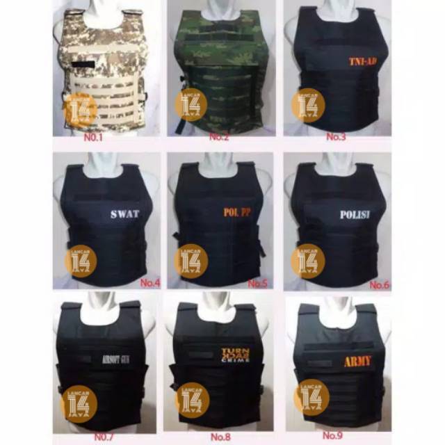 Rompi Motor / Tactical / Rompi anti angin tactical army murah bandung