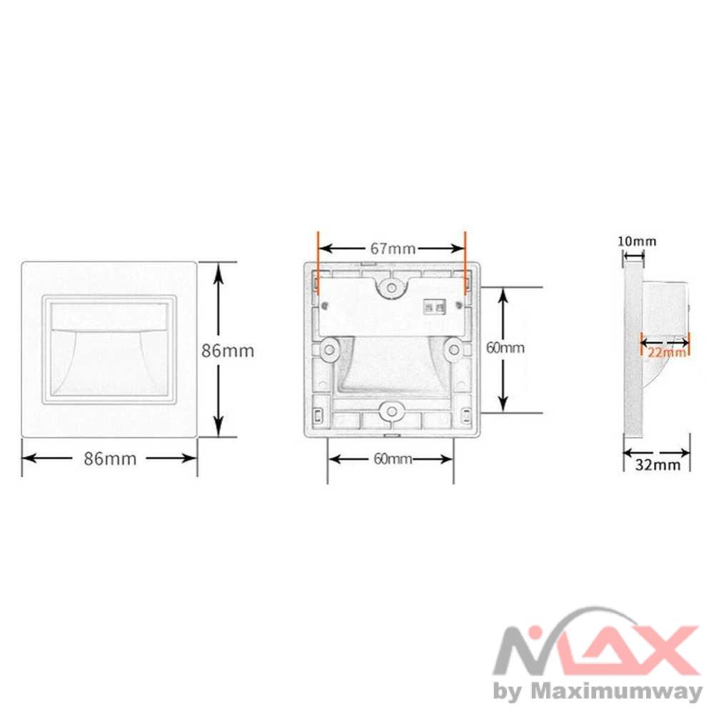 Lampu Tangga Lampu lantai dengan sensor gerak PIR 220V 1.5W sensor cahaya mati bila terang Lampu LED Dinding Tangga Rumah Warm White 1.5W dekorasi rumah hias 1.5w PIR Motion Sensor Led Stair Light Infrared Human Body+Light Induction Intelligent Lamp