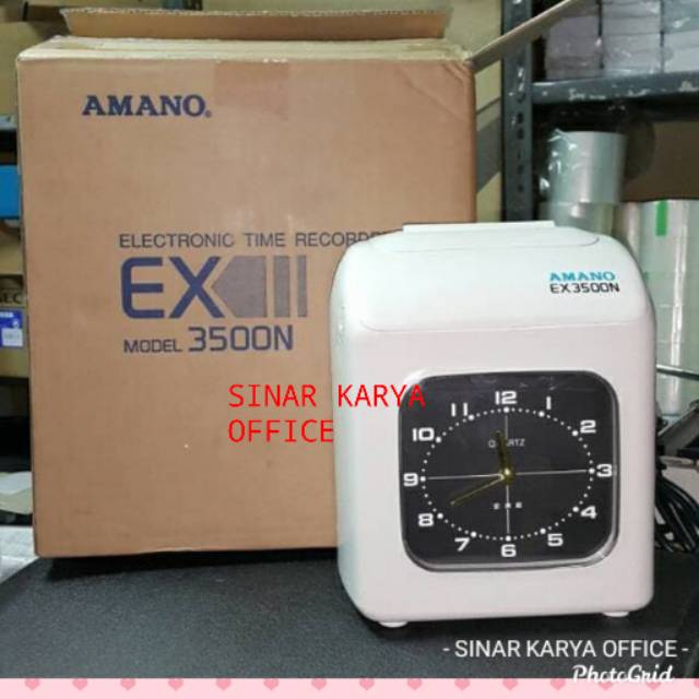 Mesin Absensi AMANO EX3500N BARU Original Time Recorder EX 3500 N EX-3500