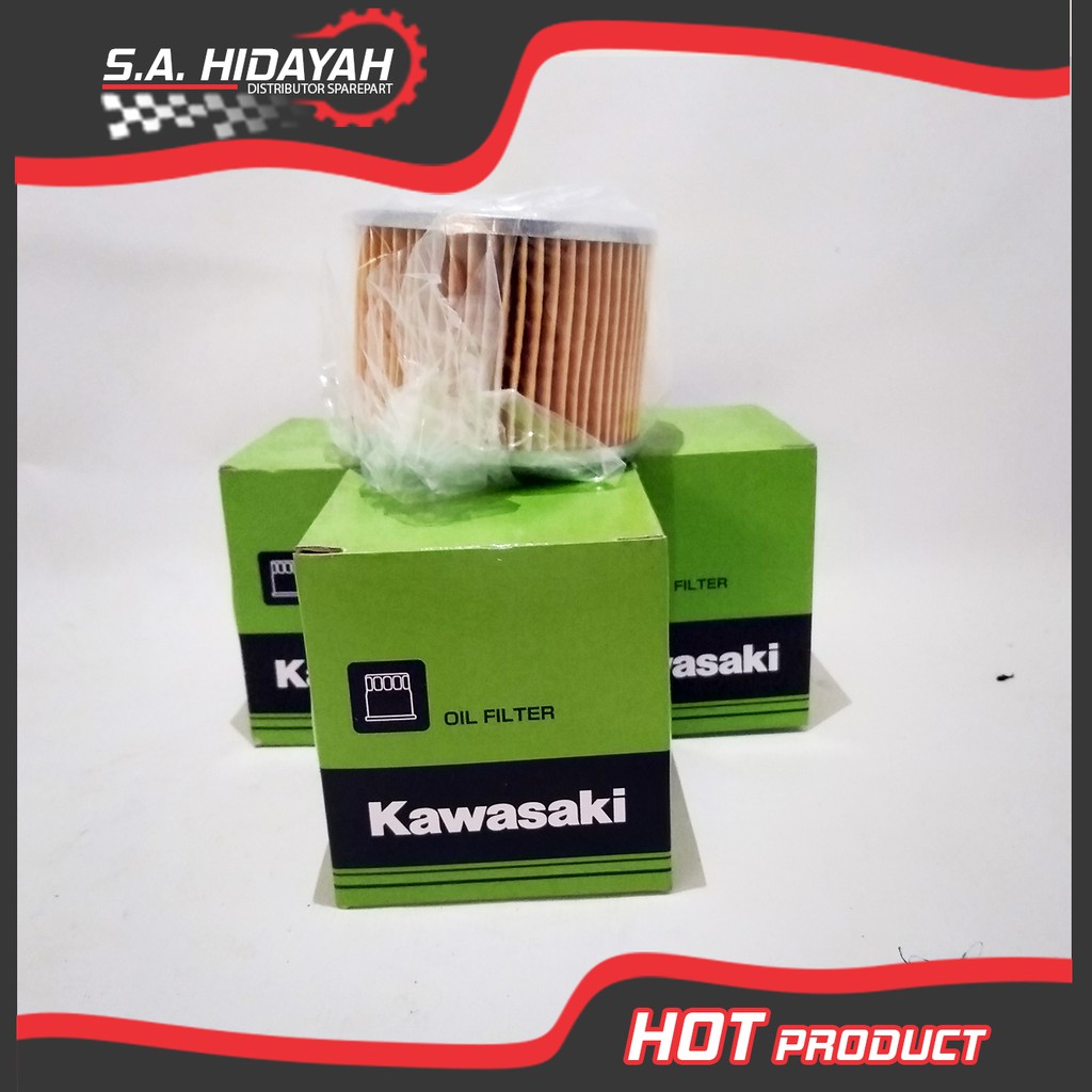 Jual FILTER OLI NINJA 250 CARBU / filter oli ninja 250 fi ORIGINAL