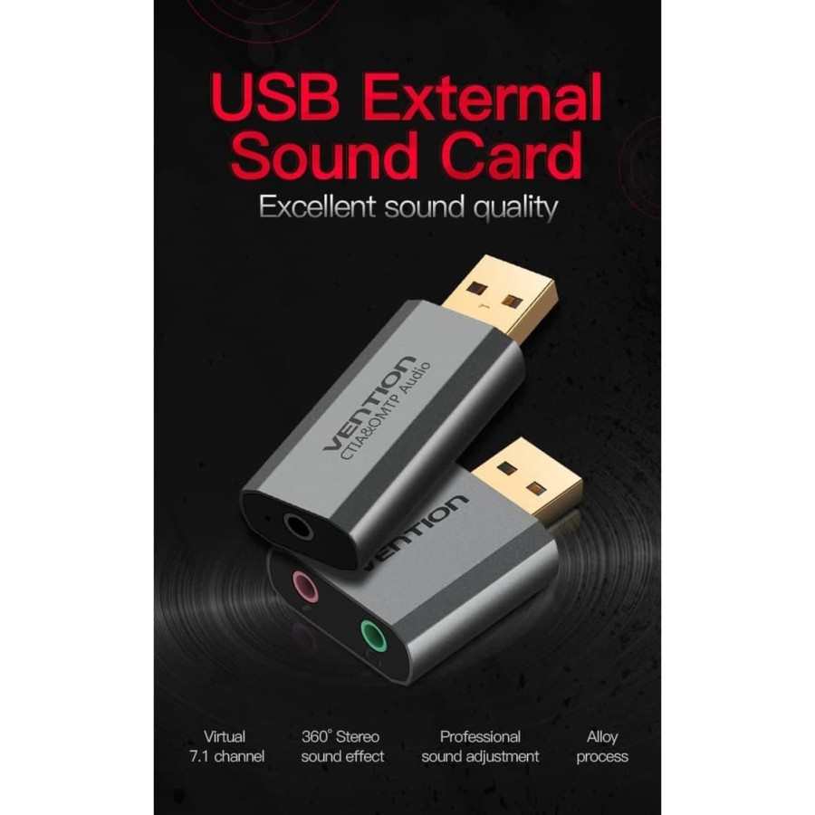 Vention S19 Universal External USB Sound Card Single Hole CTIA OMTP