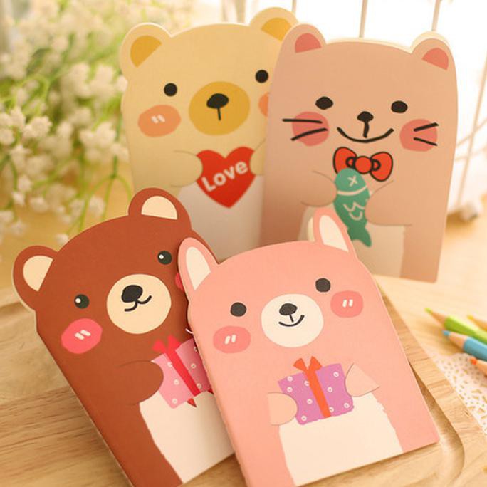 

Note Book Mini / Buku Tulis Kecil Cute Animal Berkuping - brown gift