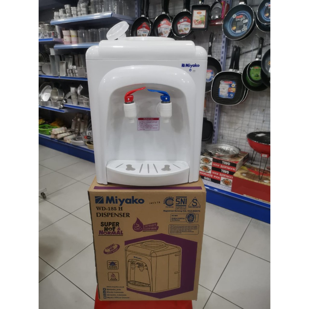 Miyako Dispenser Air WD 185 H Mini / Despenser Kecil Normal Hot / Tempat air 2 keran