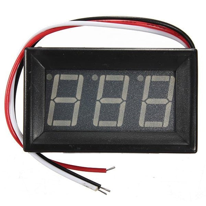 Digital Voltmeter 0-30V DC 3 Kabel Wire RED 0.56&quot; Led Display