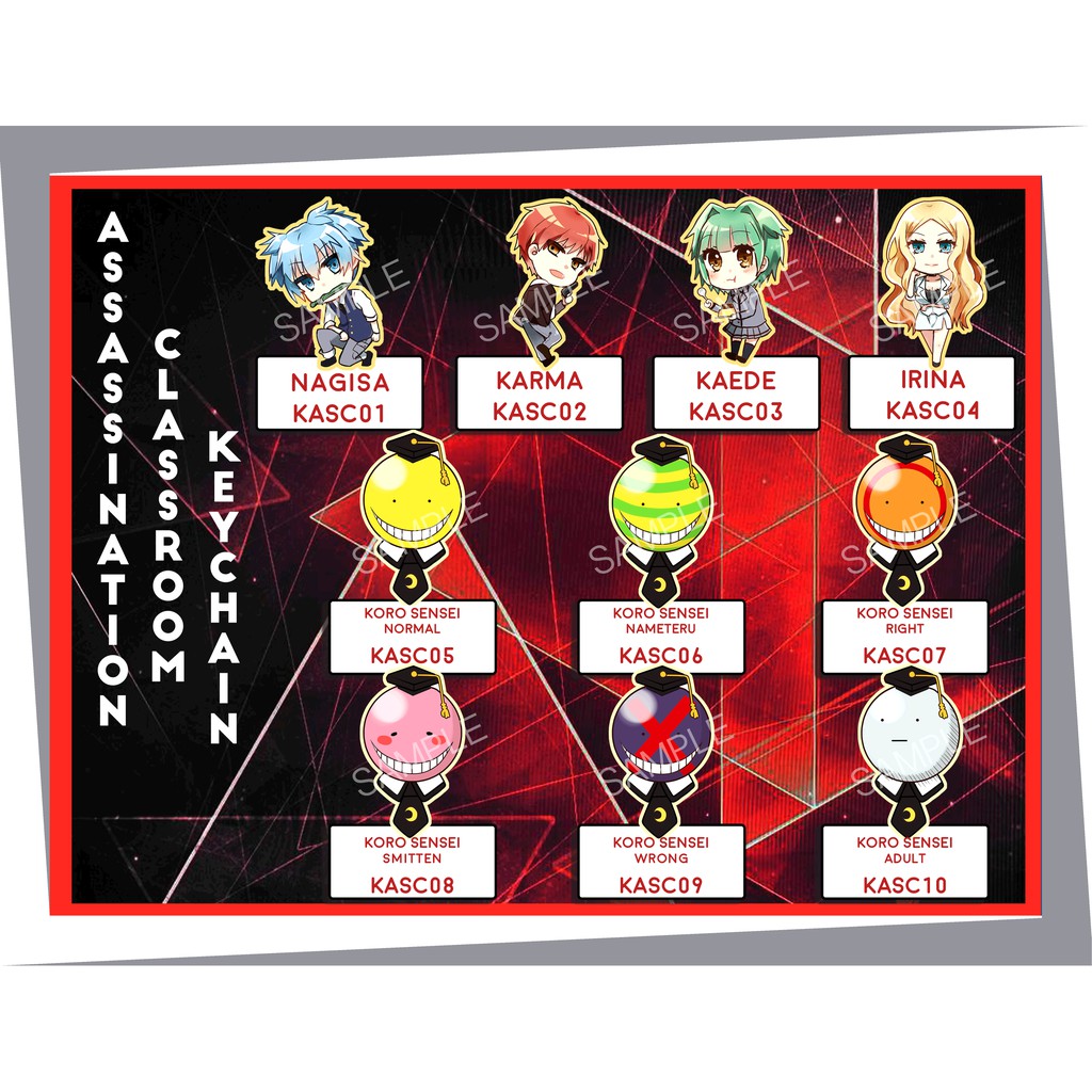 Assasination Classroom Keychain