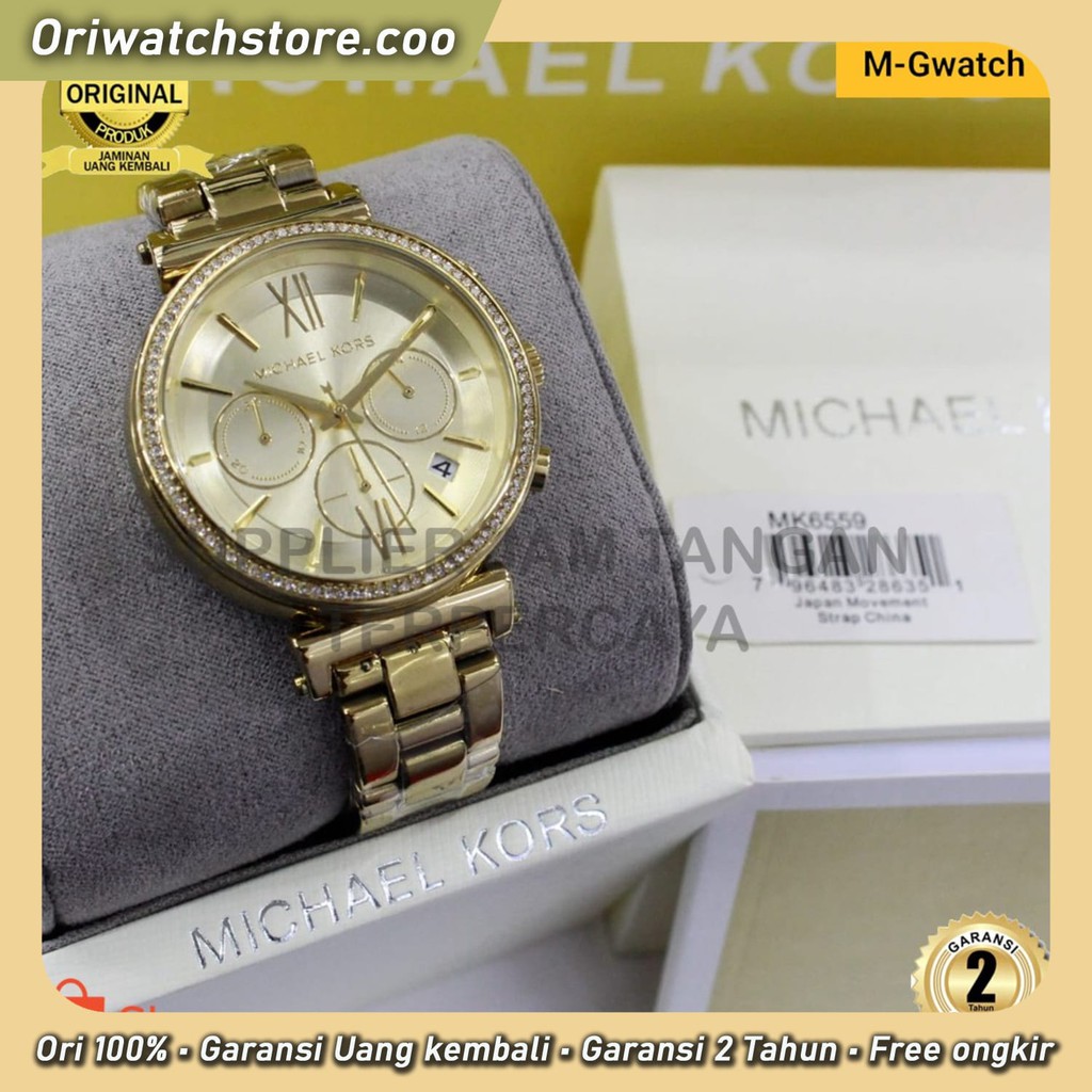 TERLARIS MICHAEL KORS MK 6559 JAM TANGAN WANITA SIZE 38MM ORIGINAL BM MG STORE
