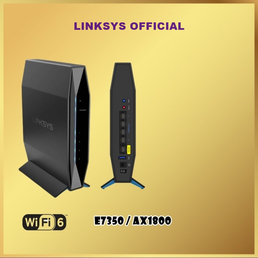 Linksys E7350 Dual-Band AX1800 WIFI 6 Wireless Router E 7350 AX 1800