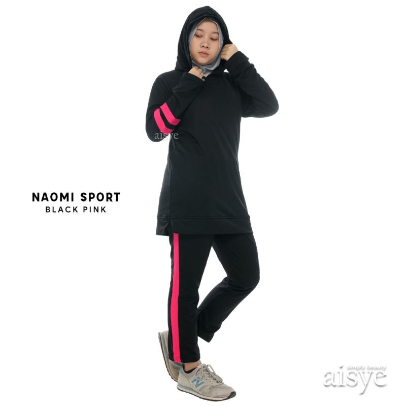 Baju Senam Setelan Wanita Olahraga Muslimah Sporty Muslim NAOMI AISYE