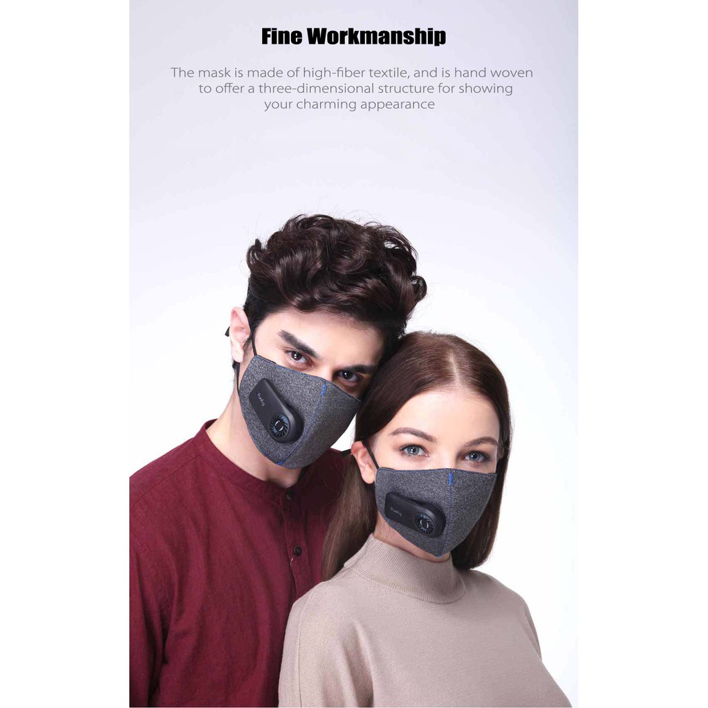 XIAOMI PURELY KN95 Anti-Pollution Air Mask PM2.5 with 550mAh Rechargeable Battery