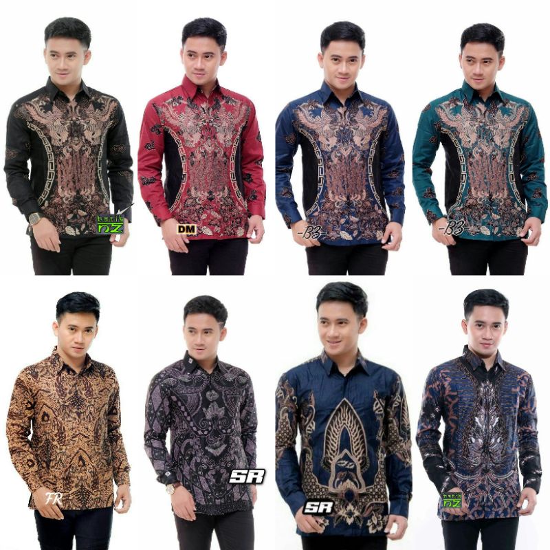 SIZE M L XL XXL KEMEJA BATIK PRIA LENGAN PANJANG MURAH