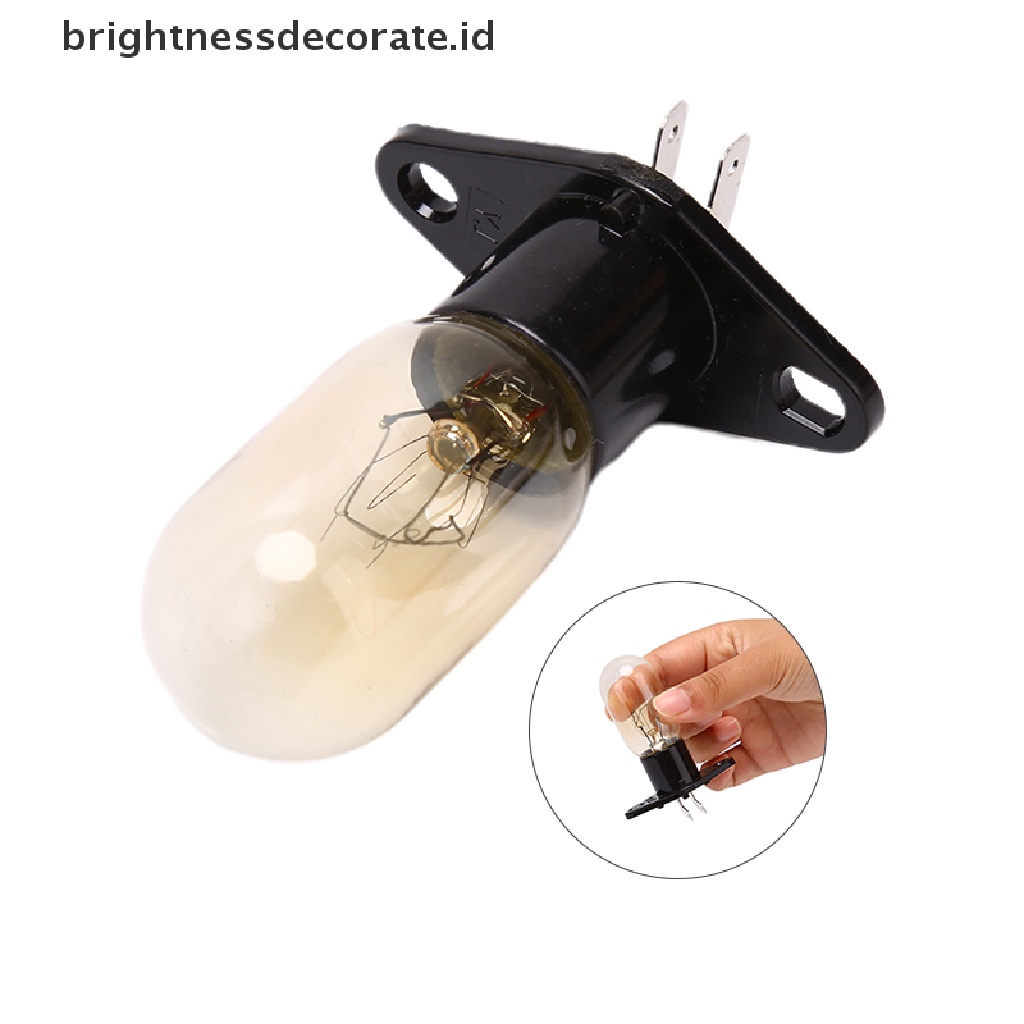 (Birth) Lampu Bohlam Microwave / Oven 230v 20w Pengganti Dengan Holder Lampu