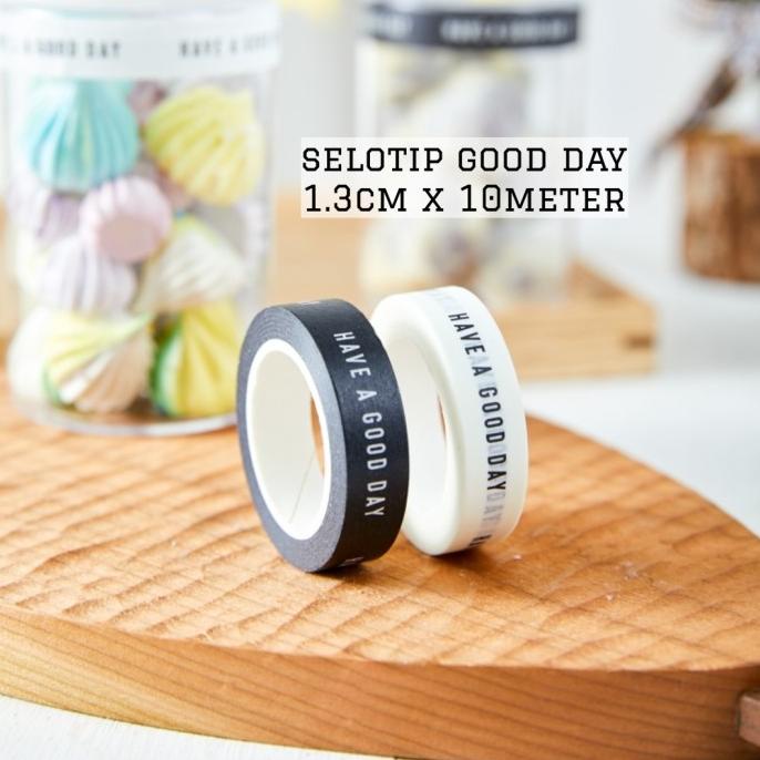 

Silahkan Order] Selotip toples aksesories good day selotip isolasi lucu