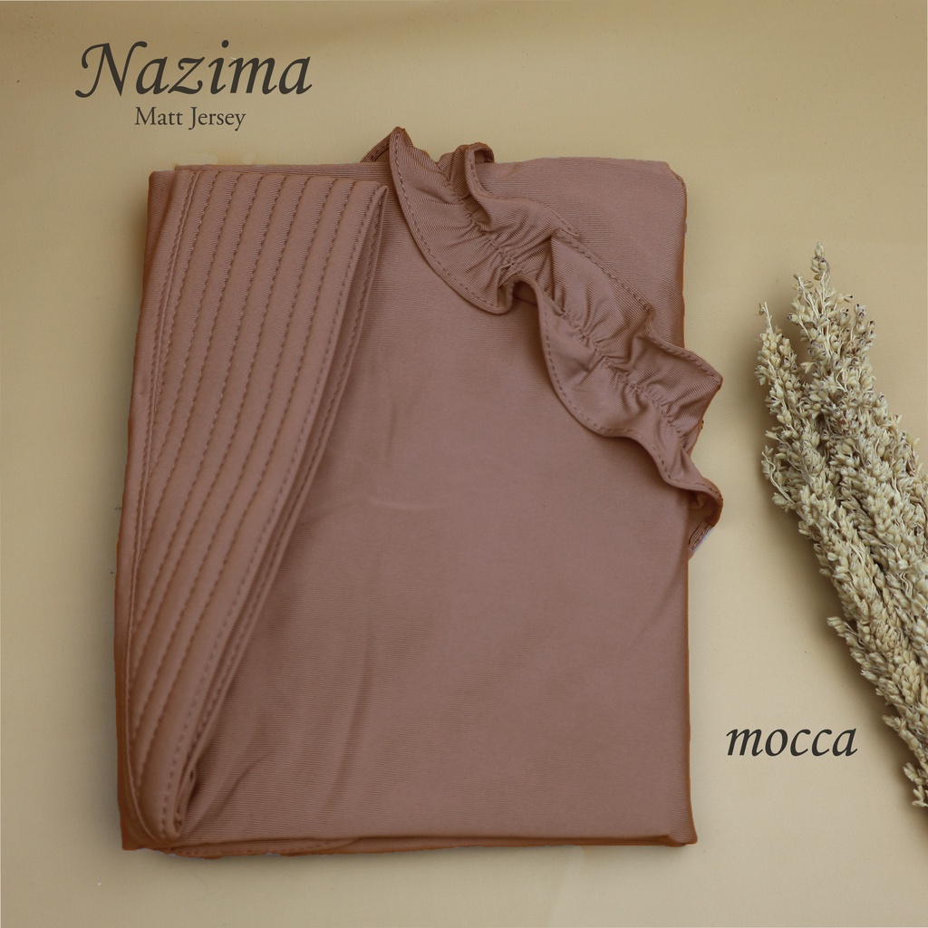 instan jilbab nazima rempel hijab terlaris grosir hijab-mocca