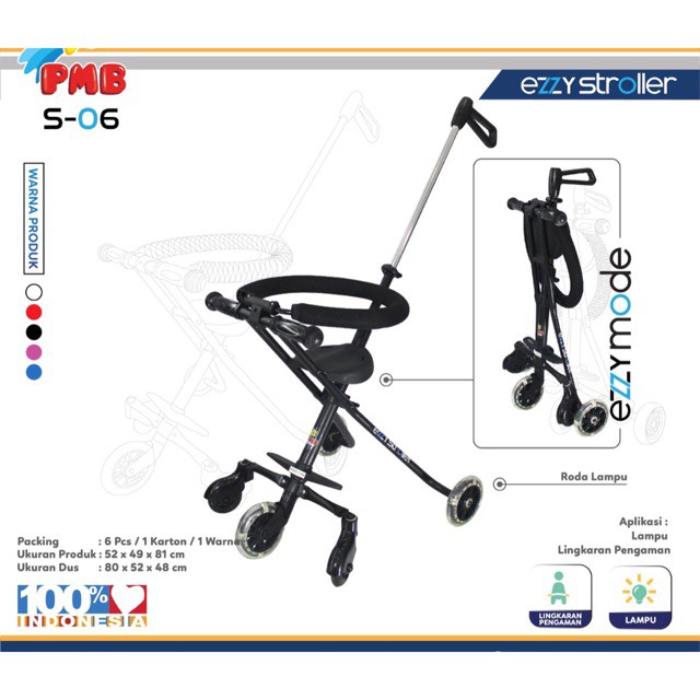 Stroller Roda 5 S06 PMB / Dorong Anak Roda 5 S06 PMB