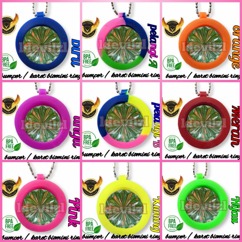 Karet Biomini Ring + Rantai/kalung