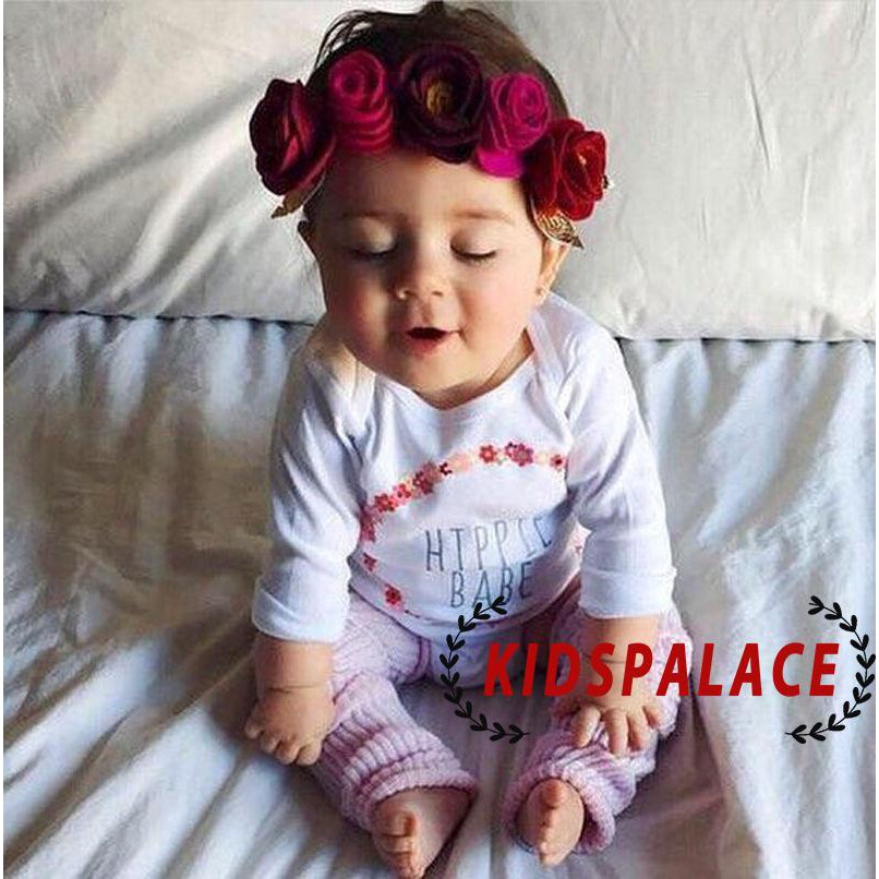 Ips kids Bandana Bunga  Mawar  untuk Aksesoris  Rambut  Bayi 