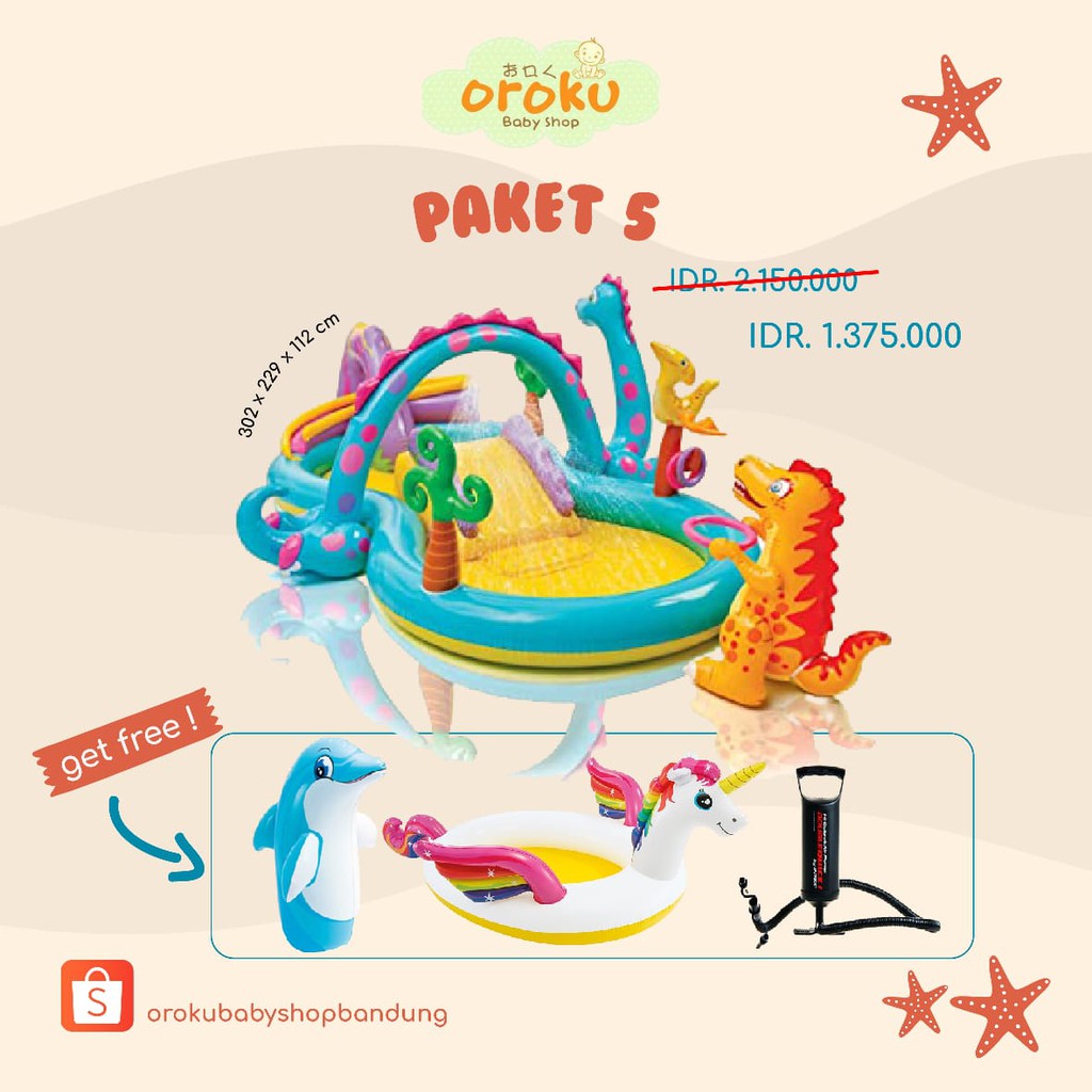 INTEX SWIMMING POOL PAKET / KOLAM RENANG / INTEX