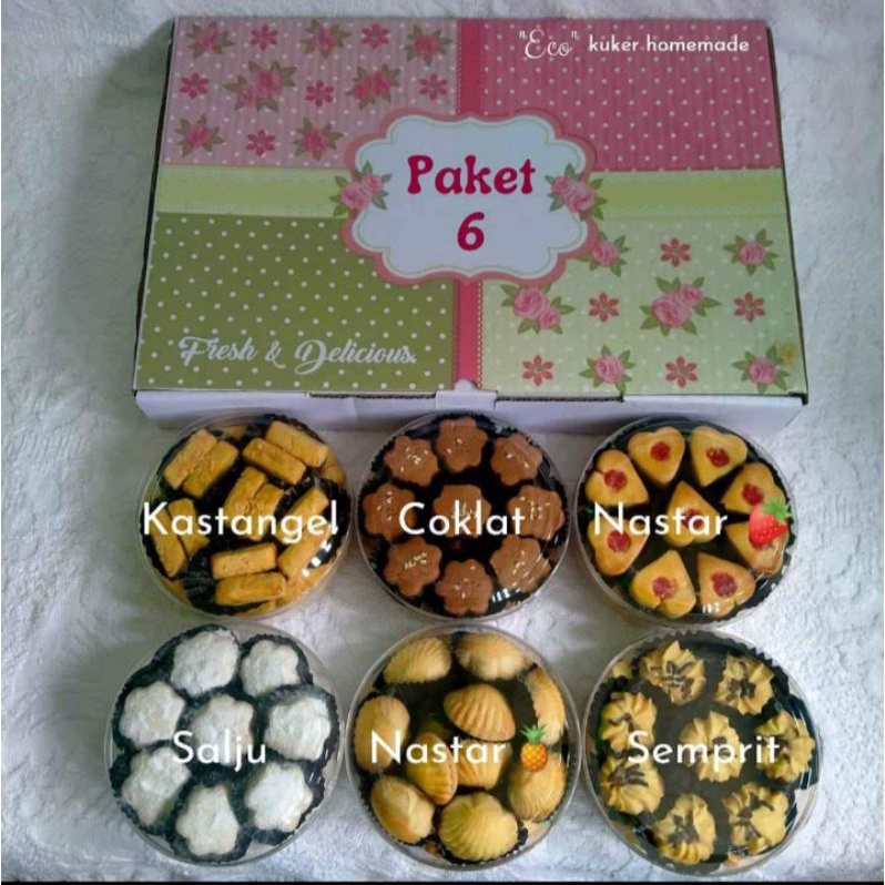 

Kue Kering Lebaran paket isi 6