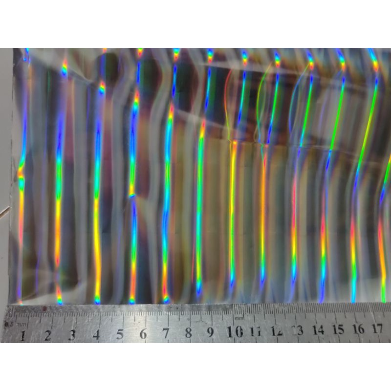 HOT STAMPING FOIL / HOLOGRAPHIC FOIL MOTIF POLOS GARIS LURUS HOLOGRAM GRADE A