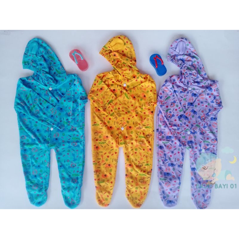 JUMPER BAYI PANJANG TUTUP KAKI WARNA