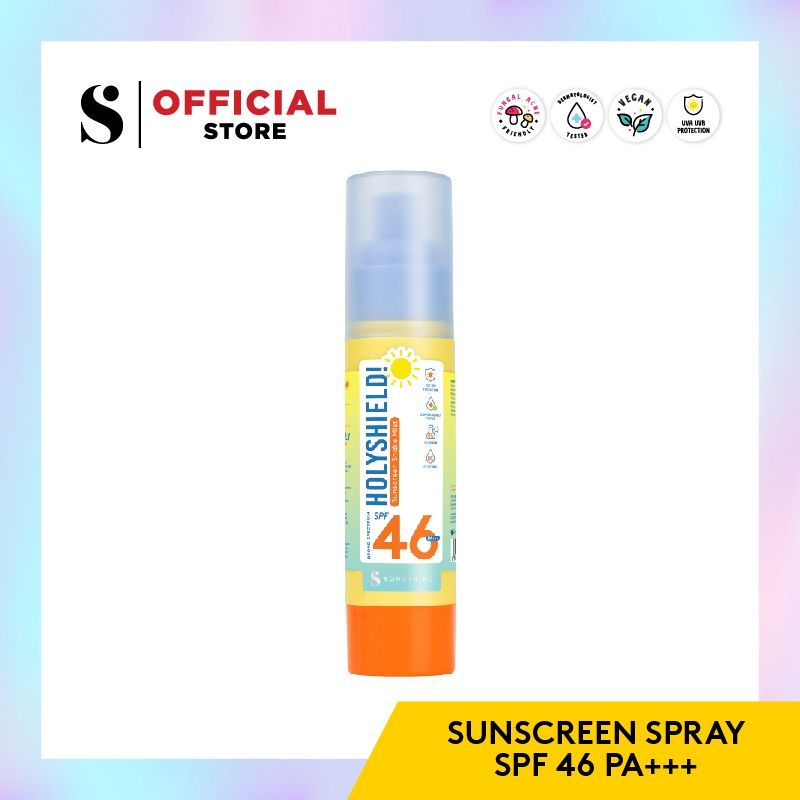 (GOSEND/COD) SOMETHINC HOLYSHIELD ! SUNSCREEN SHAKE MIST SPF 46PA+++ 50ML | CHEMICAL &amp; PHYSICAL SUNSCREEN SPRAY
