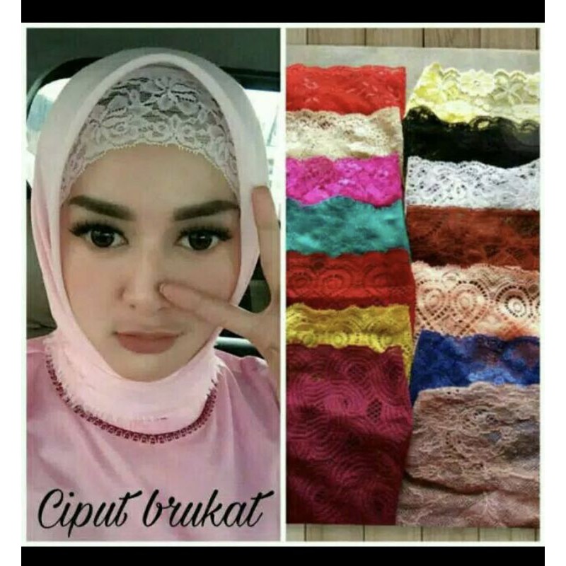 ciput brukat bandana brokat